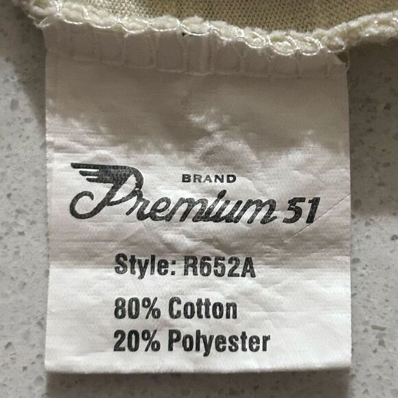 Premium 51 Red Thread Series Hooded Sweatshirt Women's Medium Cream FL Miami - Picture 15 of 16